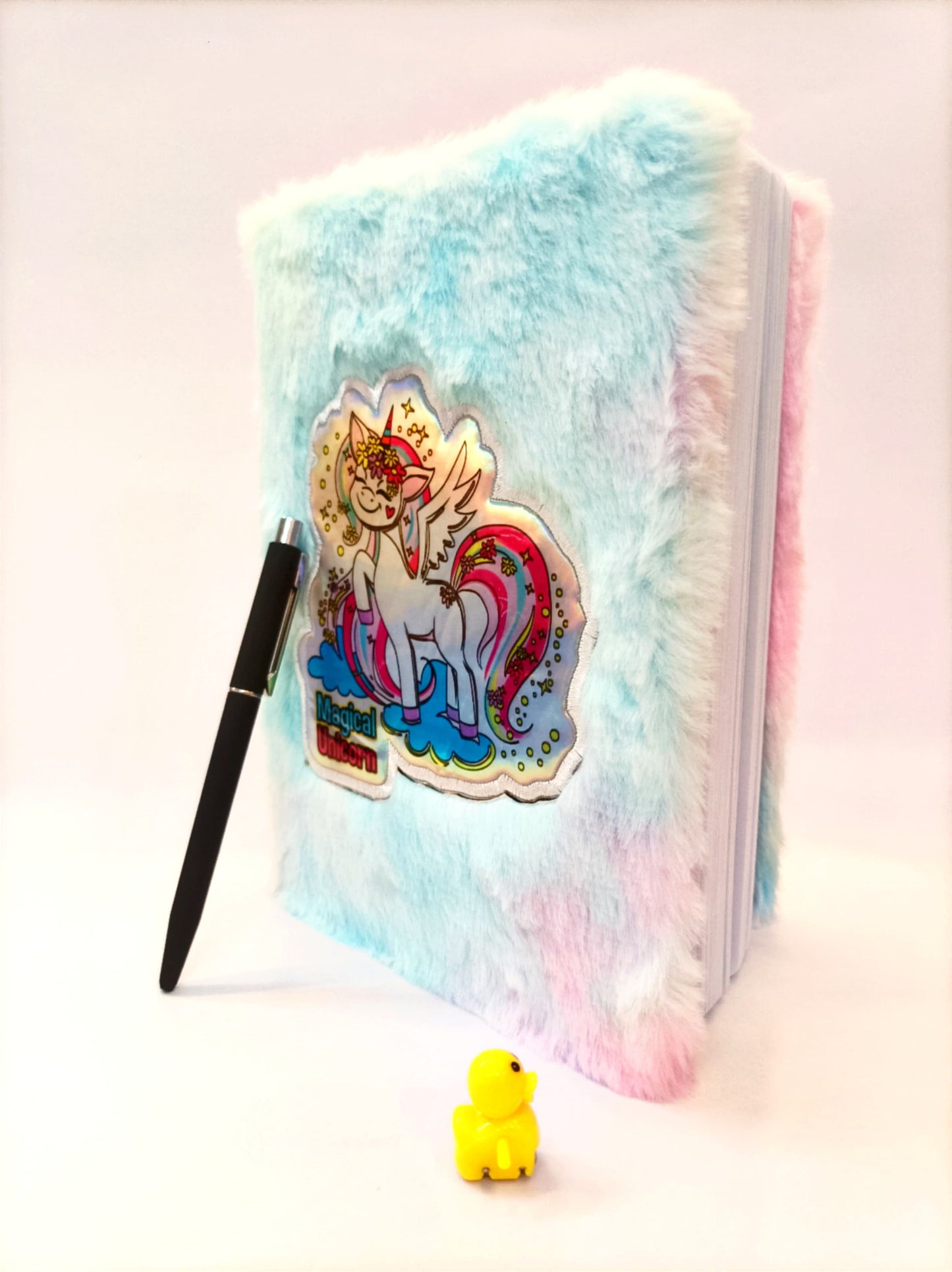 Unicorn Soft Fur Diary