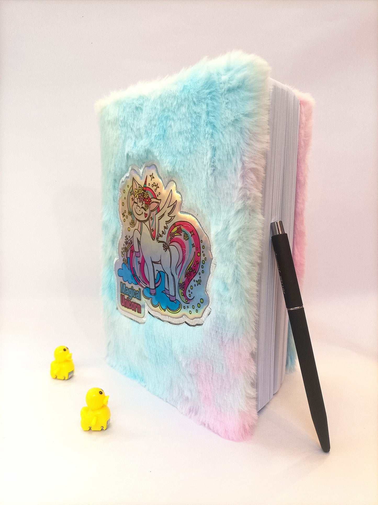 Unicorn Soft Fur Diary